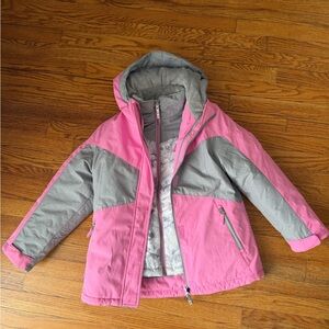Gerry Kids Pink and Gray snow Jacket